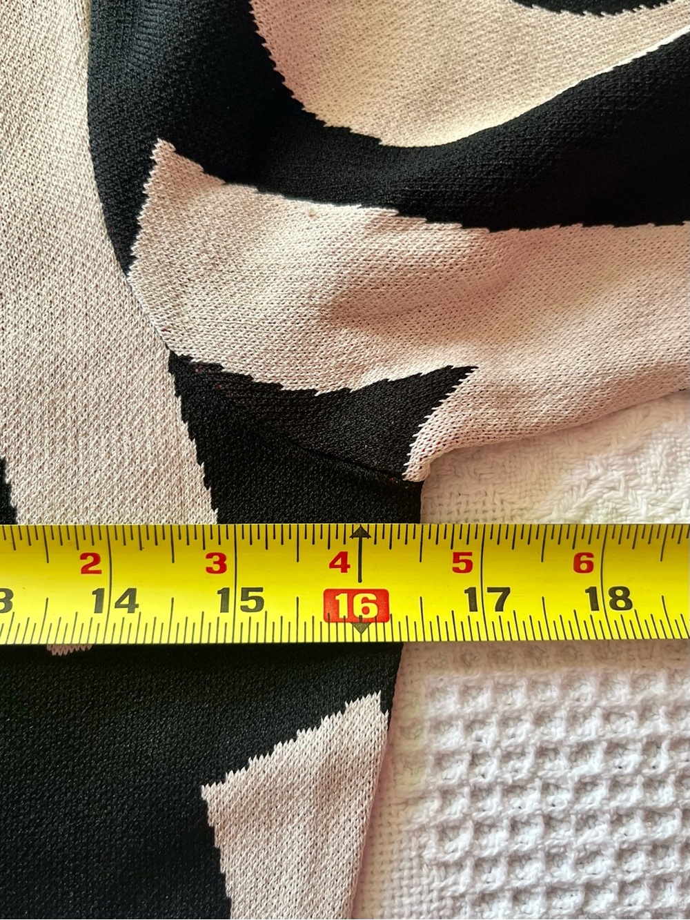 Desigual Black White Graphic Midi Dress with Asymmetrical Red Hem says BE YOU! - Picture 5 of 9